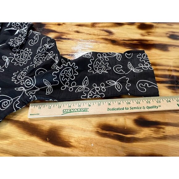 Bleu Bayou Women Size Medium Art to Wear 100% Silk Jacket Embroidered Designer - Picture 5 of 10